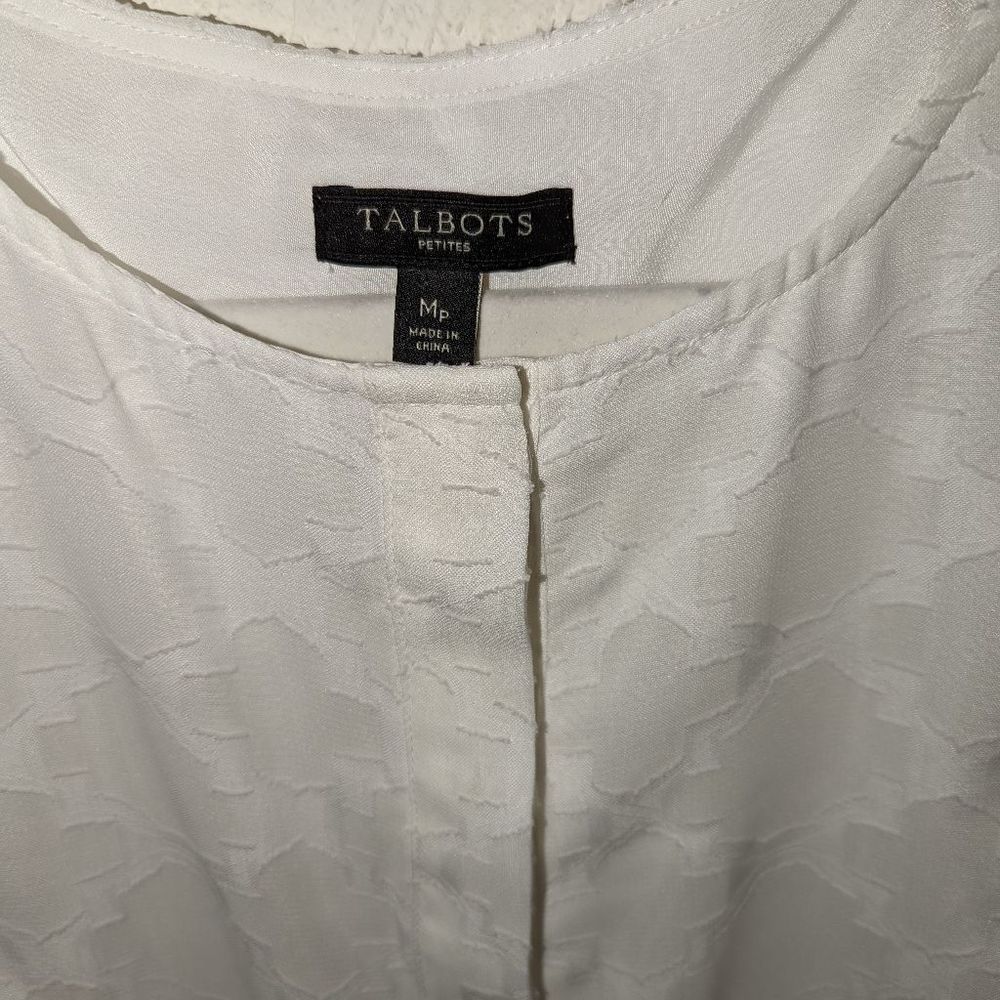 Talbots Sheer Tank Top Size Medium Petite - Picture 8 of 12